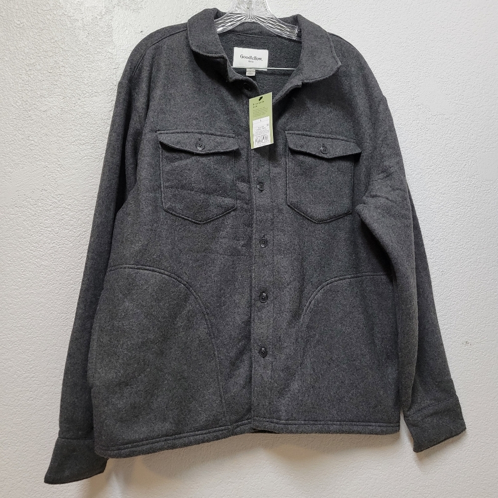 Goodfellow & Co Men's Charcoal Shirt Jacket Large Nwt